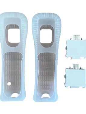 Lot of 2 Nintendo Wii Motion Plus MotionPlus Adapter RVL-026 OEM W/ Sleeves